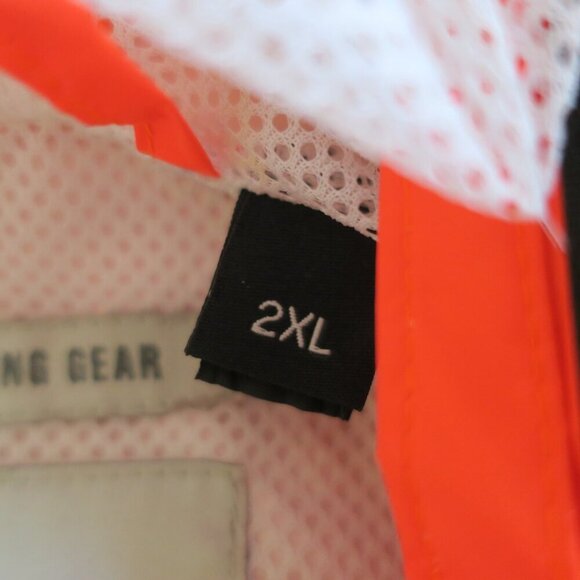 Harley-Davidson Hi-Vis Rain Suit Women's 2XL Reflective Orange Black Carry Pouch - Picture 8 of 8